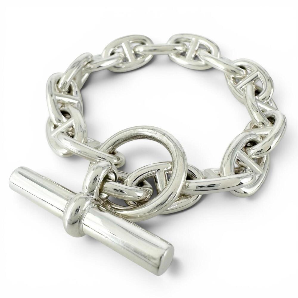 HERMES Silver Charm Bracelet
